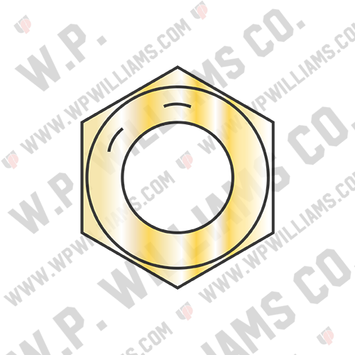 Fine Thread Hex Nut Grade 8 Domestic Zinc Yellow DFAR