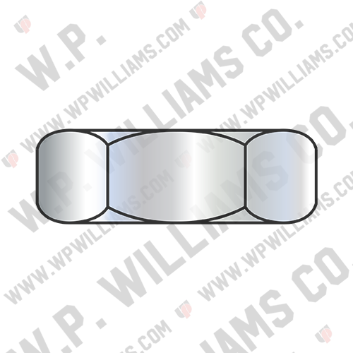 Coarse Thread Standard Pattern Hex Machine Screw Nut Zinc