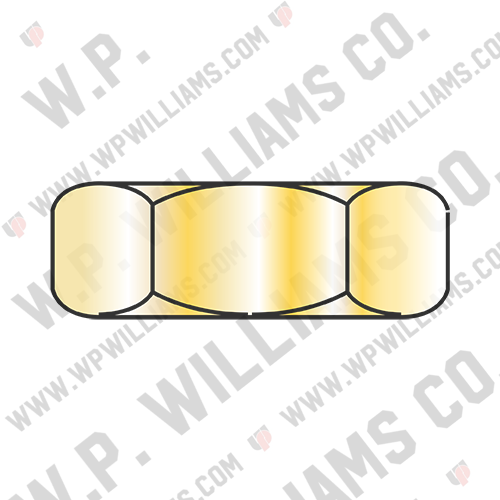 Hex Machine Screw Nut Zinc Yellow