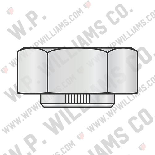 Stover Alternative Hex Collar Lock Nut Grade C Cad And Wax