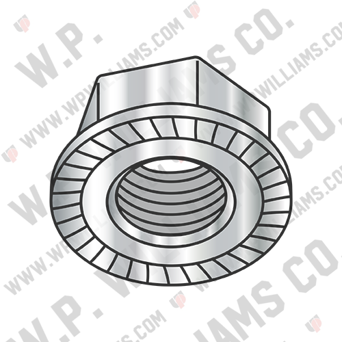 Serrated Flange Hex Lock Nuts 18 8 Stainless Steel