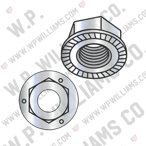 Serrated Flange Hex Lock Nuts Grade 5 Zinc