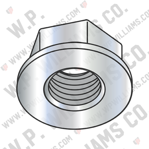 Non-Serrated Flange Hex Nuts Zinc