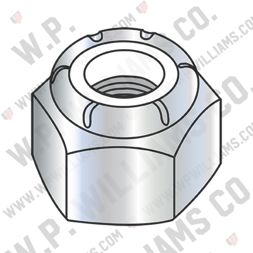 Nylon Insert Heavy Pattern Hex Nut Zinc