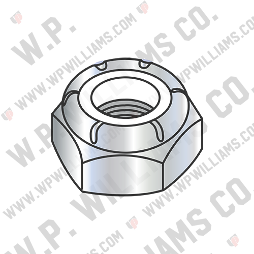 Thin Pattern Nylon Insert Hex Lock Nut Zinc