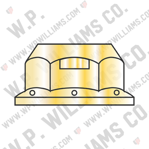 Regular Flange Top Lock Hex Nut Grade G Zinc Yellow