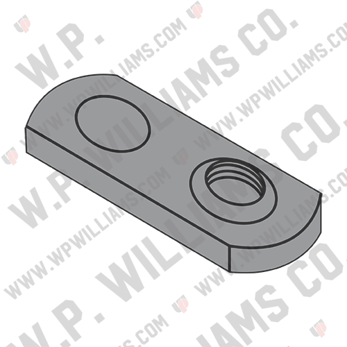 One Projection Tab Weld Nut Plain Single