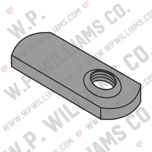 Spot Weld Offset Hole Tab Weld Nut Plain