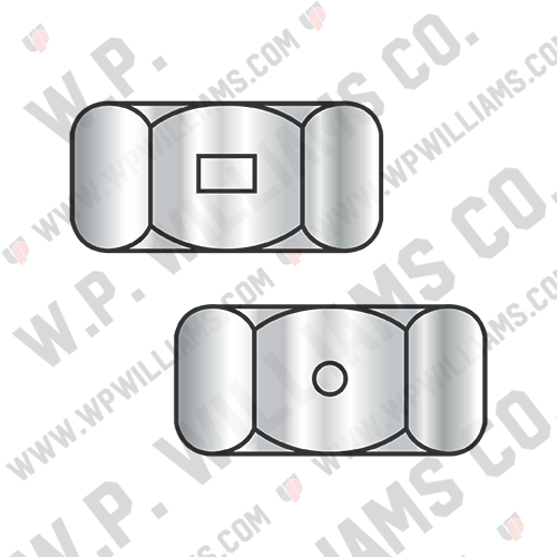 Two Way Reversible Hex Lock Nut 18 8 Stainless Steel Passivate and Wax