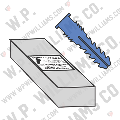 Ribbed Plastic Anchor Kit