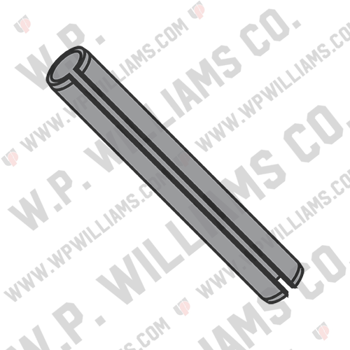 Spring Pin Slotted Thermal Black