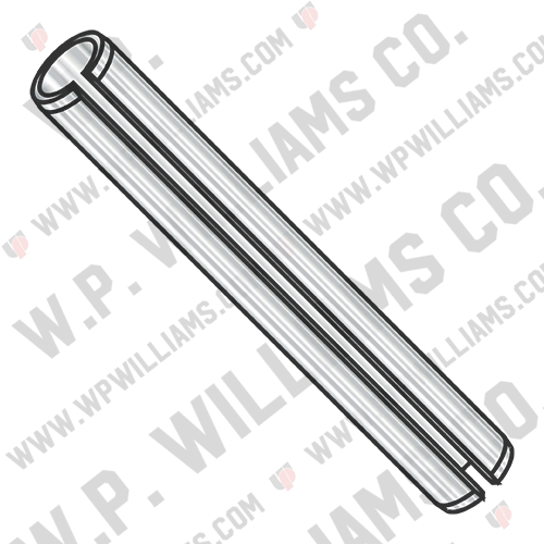 Spring Pin Slotted Work Hardened 18-8 Stainless Steel