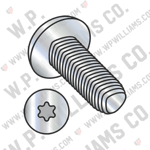 6 Lobe Pan Taptite Alternative Thread Rolling Screw Fully Thrd Zinc Bake & Wax