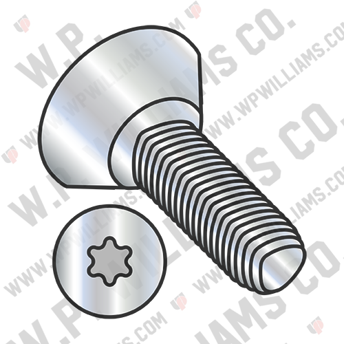 6 Lobe Flat U/C Taptite Alternative Thread Rolling Screw Full Thrd Zinc Bake Wax