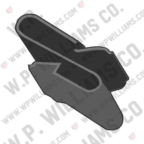 S-Clip Spring Steel Black Phosphate & oil
