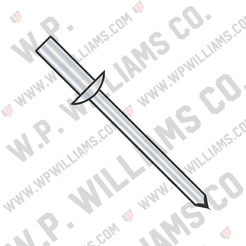 Closed End Steel Rivet With Steel Mandrel