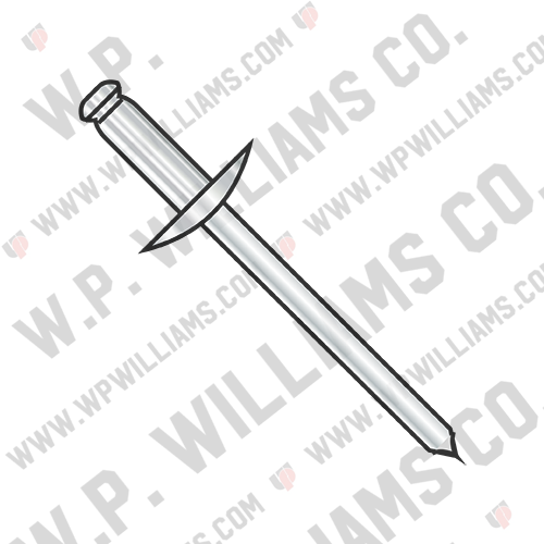 Large Flange Stainless Steel Rivet With Steel Mandrel
