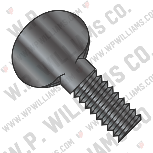 Thumb Screw Fully Thread Black Oxide