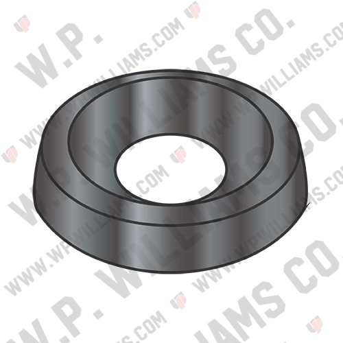 Countersunk Finishing Washer Black Zinc