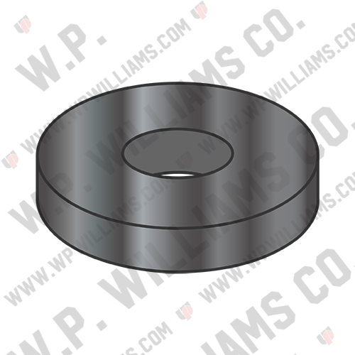S A E Flat Washer Black Zinc