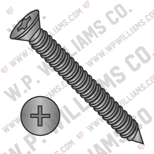 Phillips Trim Head Drywall Screw Fine Thread Black