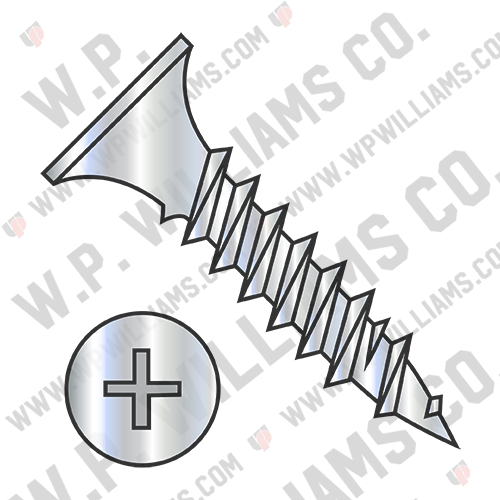Phillips Bugle Head Fine Thread Drywall Screw Sharp Point Zinc