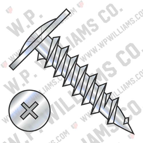 Phillips Modified Truss Head Fine Thread Drywall Screw Fully Threaded Zinc
